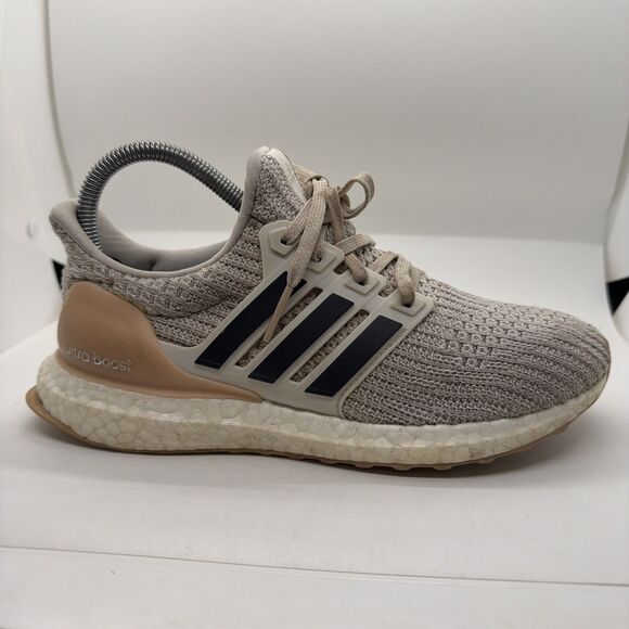 Adidas Continental Womens Sz 6.5 Beige Pink Ultra Boost Running Shoes BB6492 - Picture 2 of 12